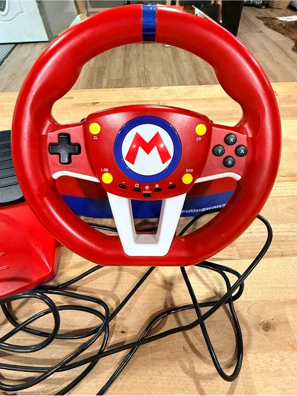 Nintendo SWITCH Red Mario Racing Wheel & Pedals Controller